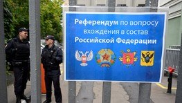 Pró-russos de Donetsk denunciam ataques para frustrar referendo (Alexander Nemenov/AFP - 23.9.2022)